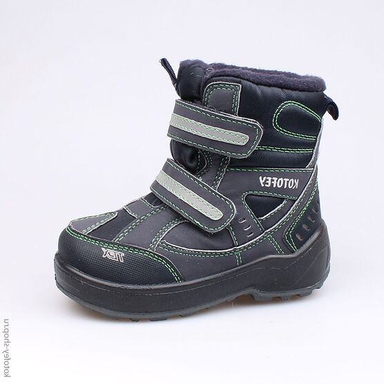 454947-41 Мембранные ботинки для мальчики син-зел