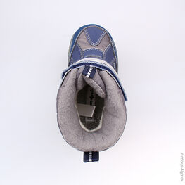 454947-42 Мембранные ботинки для мальчики син-сер фото №4