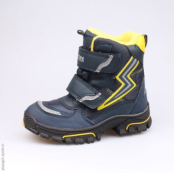 454958-42 Мембранные ботинки для мальчики син-жел