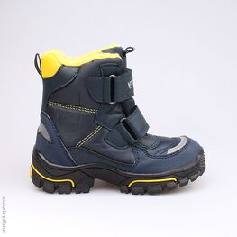 454958-42 Мембранные ботинки для мальчики син-жел фото №2
