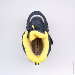 454958-42 Мембранные ботинки для мальчики син-жел фото №4