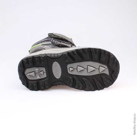 454959-42 Мембранные ботинки для мальчики сер-сал фото №3