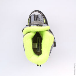 454959-42 Мембранные ботинки для мальчики сер-сал фото №4