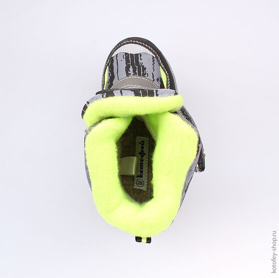 454959-42 Мембранные ботинки для мальчики сер-сал фото №4