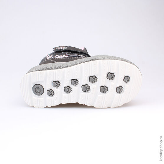 454961-41 Мембранные ботинки для девочки сер-роз фото №3