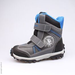 454963-42 Мембранные ботинки для мальчики чер-сер-гол