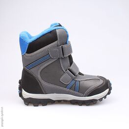 454963-42 Мембранные ботинки для мальчики чер-сер-гол фото №2