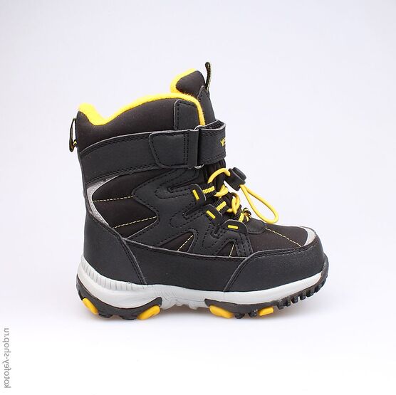 454966-41 Мембранные ботинки для мальчики чер-жел фото №2