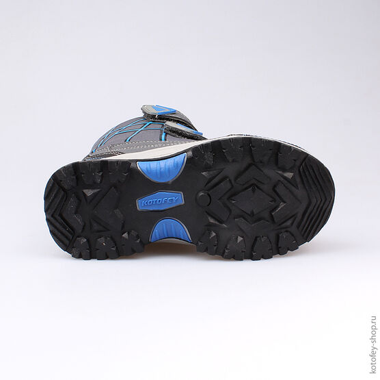 454967-42 Мембранные ботинки для мальчики сер-син фото №3