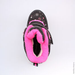 454968-41 Мембранные ботинки для девочки чер-фук фото №4