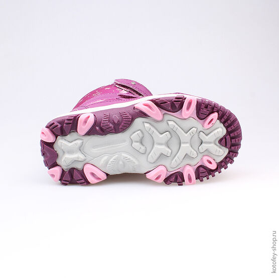 454968-42 Мембранные ботинки для девочки бор-роз фото №3