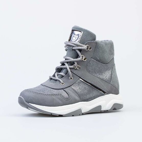 552200-31 Ботинки для девочки серебрист.