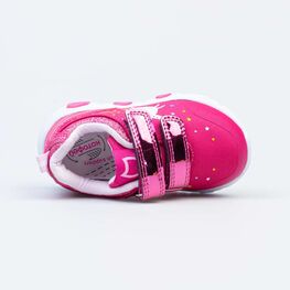144169-71 Кроссовки с LED-подсветкой на подошве для девочки фуксия фото №4