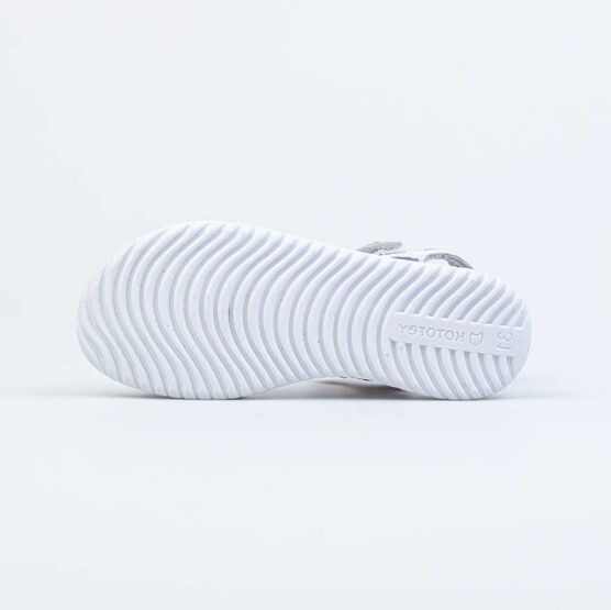 622509-21 Босоножки для девочки кожаные для девочки белый фото №3