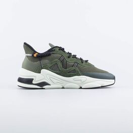 744200-12 Кроссовки для мальчика-подростка на шнурках для мальчики оливковый фото №2