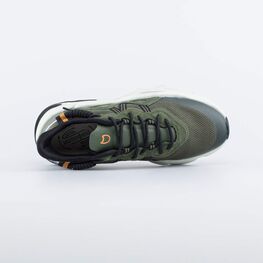 744200-12 Кроссовки для мальчика-подростка на шнурках для мальчики оливковый фото №4