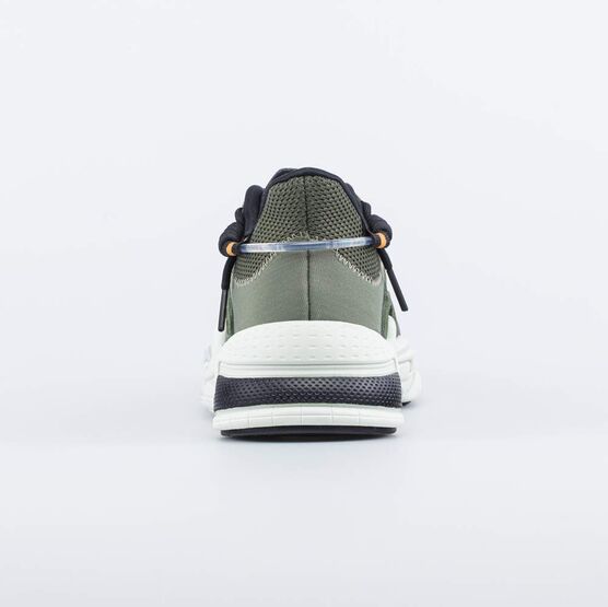 744200-12 Кроссовки для мальчика-подростка на шнурках для мальчики оливковый фото №5