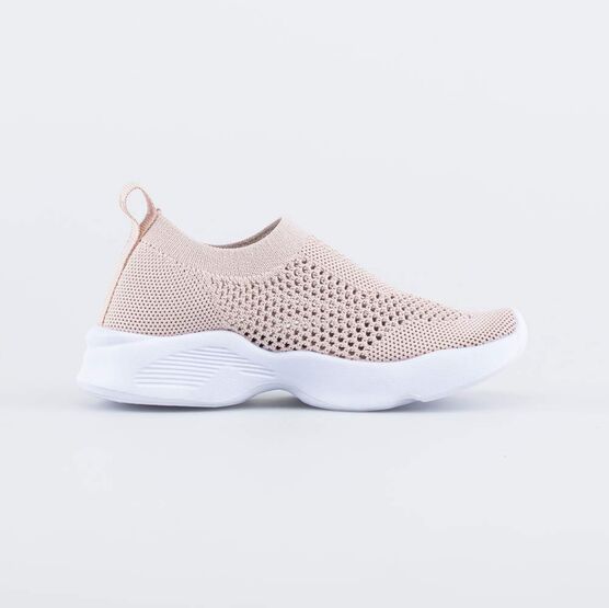 641035-11 Кроссовки из вязаного текстиля для девочки розовый фото №2