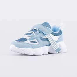 344402-72 Кроссовки для девочки для девочки голубой