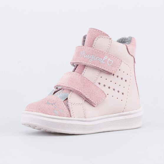 152318-34 Ботинки утепленные на весну/осень Magical для девочки розовый