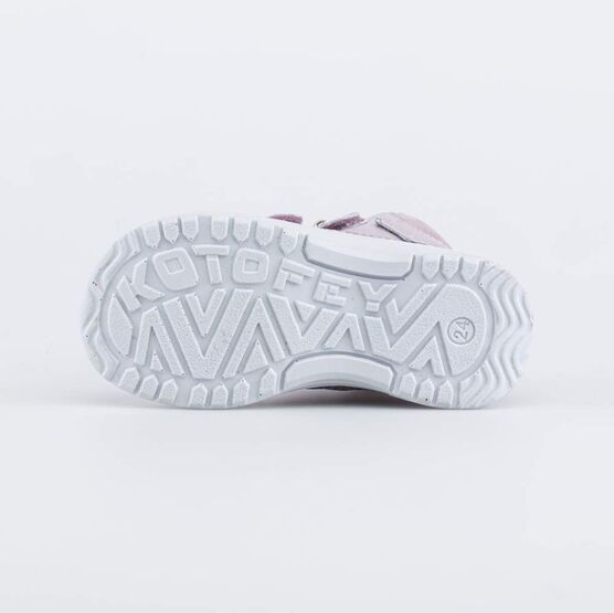 152314-33 Ботинки на липучках Сердечко для девочки сиреневый фото №3