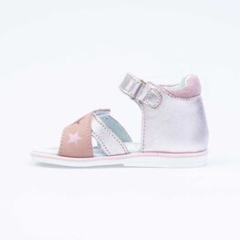 122153-22 Босоножки для девочки кожаные для девочки розовый фото №2