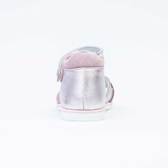 122153-22 Босоножки для девочки кожаные для девочки розовый фото №5