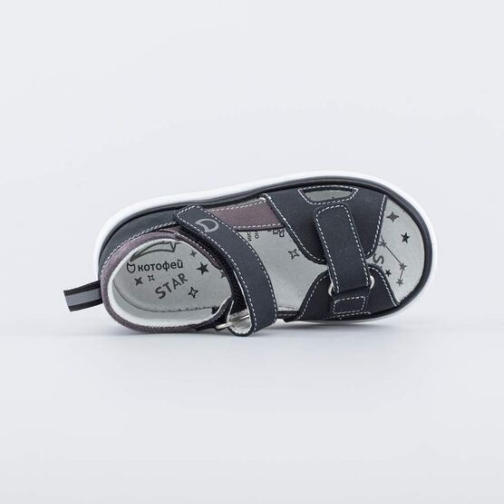 122217-22 Сандалии на липучках для мальчики серый фото №4