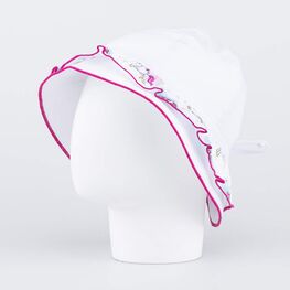 07811715-40 Панама для девочки Единороги для девочки белый + розовый