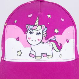 07811741-40 Бейсболка для девочки Единорожка для девочки фуксия фото №3