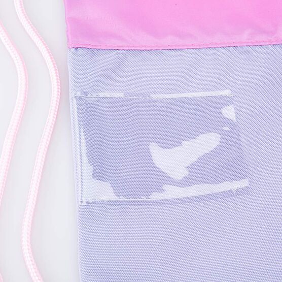 02808170-20 Мешок для сменной обуви Корги КК для девочки серый + розовый фото №3