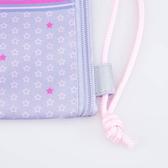02808170-20 Мешок для сменной обуви Корги КК для девочки серый + розовый фото №5