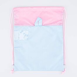 02808171-20 Мешок для сменной обуви Панда для девочки голубой + розовый фото №2