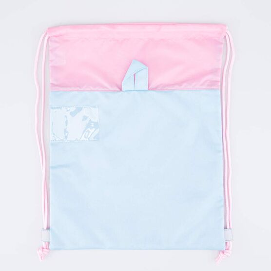 02808171-20 Мешок для сменной обуви Панда для девочки голубой + розовый фото №2