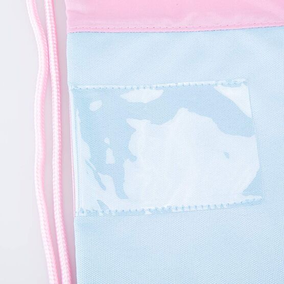 02808171-20 Мешок для сменной обуви Панда для девочки голубой + розовый фото №3