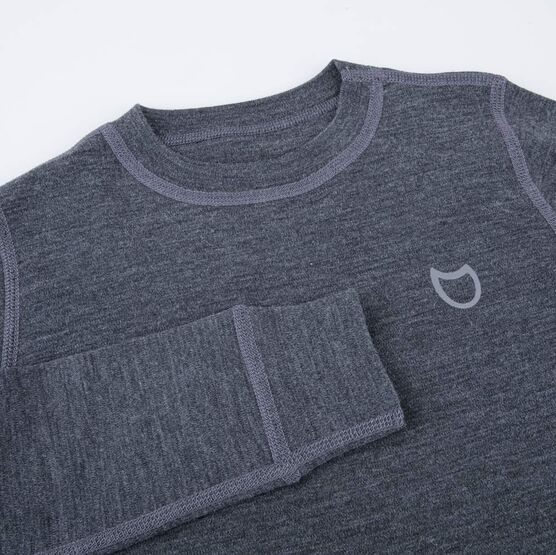 07702028-40 Лонгслив для детей и подростков КОТОФЕЙ Шерсть серо-черный для универсальные серый + черный фото №4