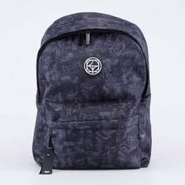 02704363-40 Рюкзак школьный Граффити для мальчики черный