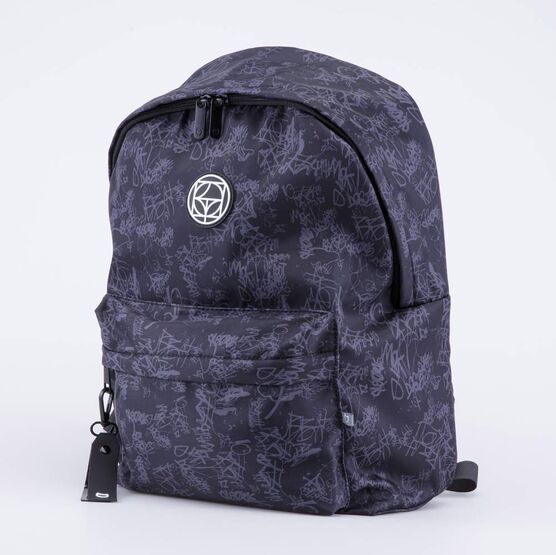 02704363-40 Рюкзак школьный Граффити для мальчики черный фото №2