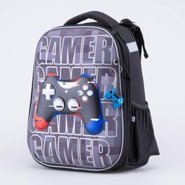 02704367-40 Рюкзак школьный Gamer КК для мальчики черный фото №2