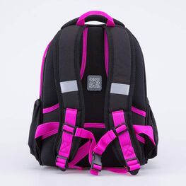 02804332-40 Рюкзак для первоклассника TASTY КК для девочки черный + розовый фото №3