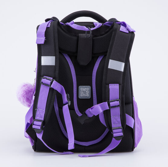 02804343-40 Школьный набор рюкзак + мешок + пенал для девочки черный фото №3