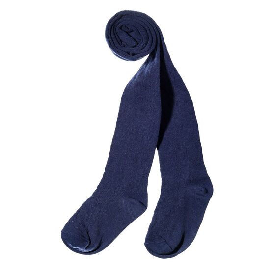 07832800-40 Хлопковые колготки Peppy Woolton темно-синий для девочки т.син