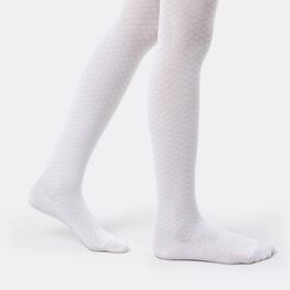 07832920-40 Колготки детские хлопковые белый для девочки белый фото №3