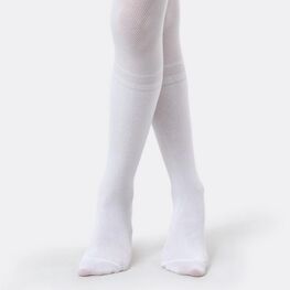 07832921-40 Колготки детские хлопковые белый для девочки белый