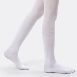 07832921-40 Колготки детские хлопковые белый для девочки белый фото №2