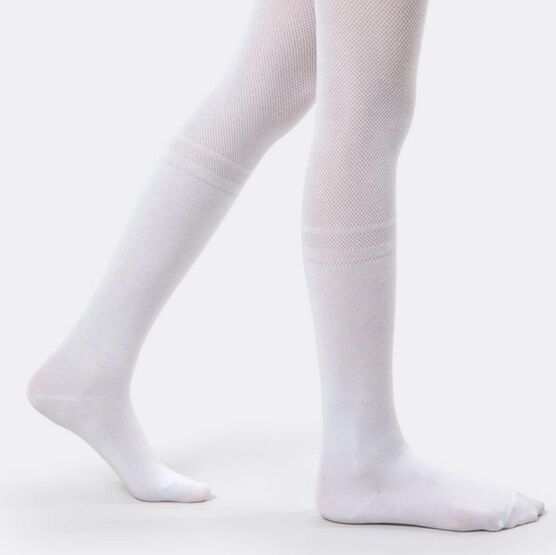 07832921-40 Колготки детские хлопковые белый для девочки белый фото №2