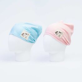 07811239-40 Косынка на резинке Единорог голубая для девочки разноцветный