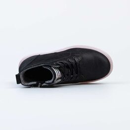 552259-31 Ботинки утепленные на весну/осень для девочки черный фото №4