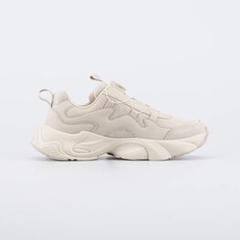 744267-11 Бежевые кроссовки с системой быстрой шнуровки для девочки бежевый фото №2