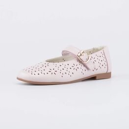 532366-22 Детские праздничные туфли с перфорацией розовые для девочки розовый